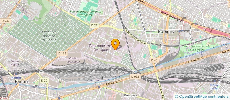localisation de l'entreprise ZABLOCKI BUREAUTIQUE à BOBIGNY
