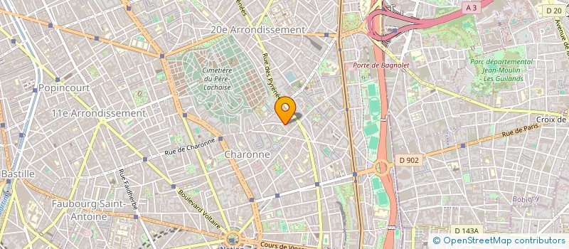 localisation de l'entreprise ZABOO DANSE  PARIS