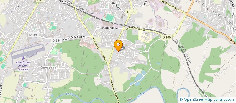 localisation de l'entreprise ZAC à DAX