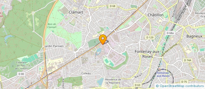 localisation de l'entreprise ZAC à CLAMART