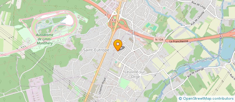 localisation de l'entreprise ZAC ART  LEUVILLE-SUR-ORGE