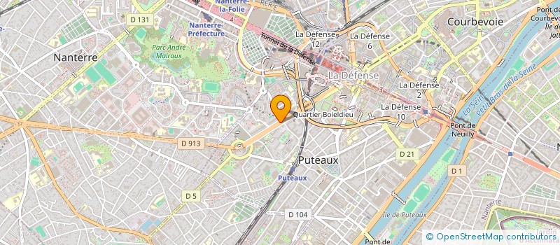 localisation de l'entreprise ZAC BOSSUT 13B  MALAKOFF