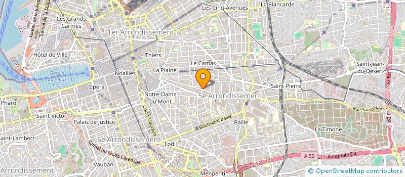 localisation de l'entreprise ZAC COLLECTIF D ARTISTES à MARSEILLE