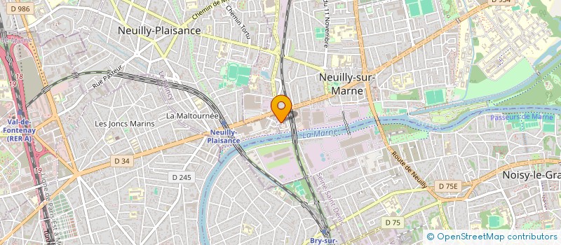 localisation de l'entreprise ZAC DE GRESILLONS à NEUILLY-SUR-MARNE