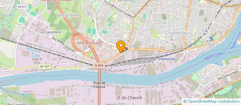 localisation de l'entreprise ZAC DE MONTPLAISIR à NANTES