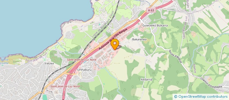 localisation de l'entreprise ZAC NET à SAINT-JEAN-DE-LUZ