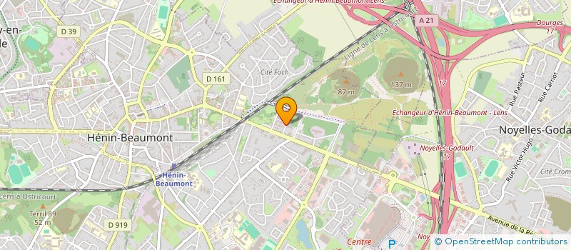 localisation de l'entreprise ZAC SAINTE HENRIETTE  HENIN-BEAUMONT