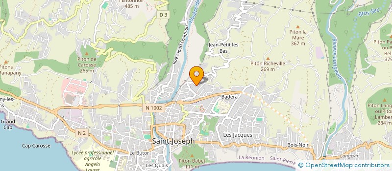 localisation de l'entreprise ZAC TERRASS à SAINT-JOSEPH