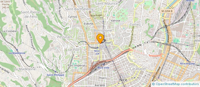 localisation de l'entreprise ZAC2025  NICE