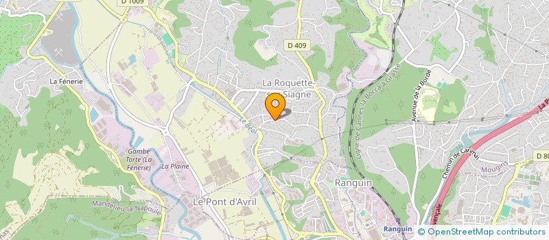 localisation de l'entreprise ZACCARO ARREDAMENTI - AGENCEMENTS à LA ROQUETTE-SUR-SIAGNE