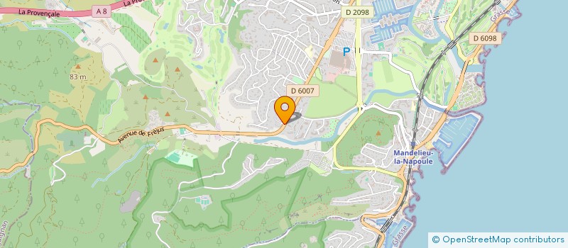 localisation de l'entreprise ZACCKOFFICIEL à MANDELIEU-LA-NAPOULE