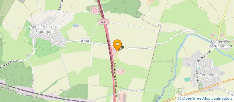 localisation de l'entreprise ZACHA 54 à BOUXIERES-SOUS-FROIDMONT