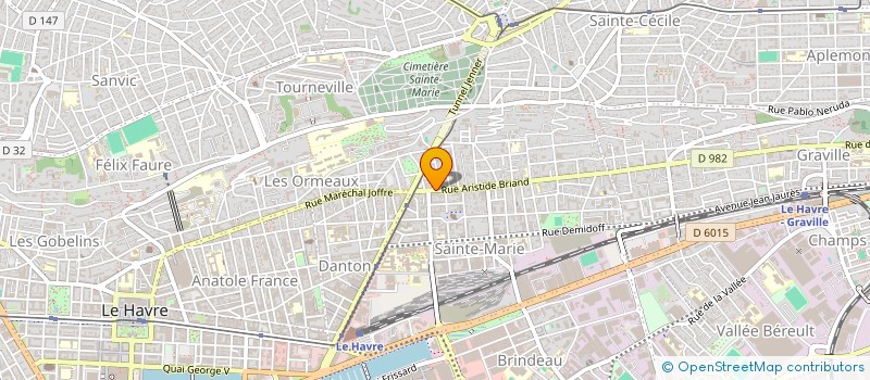 localisation de l'entreprise ZACHARIE  LE HAVRE