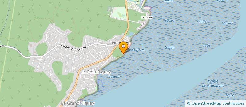 localisation de l'entreprise ZACHARIE VIDAL INVESTISSEMENT IMMOB à LEGE-CAP-FERRET