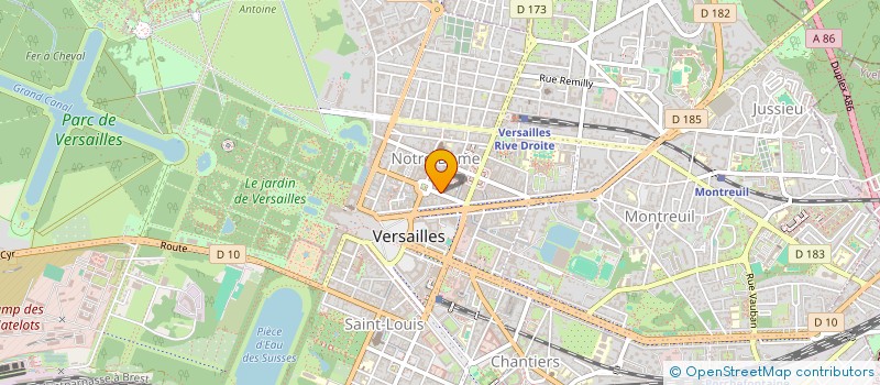 localisation de l'entreprise ZACHOUD à VERSAILLES