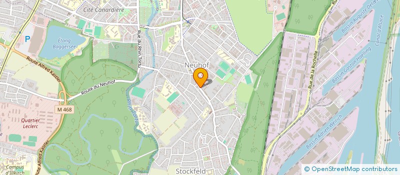 localisation de l'entreprise ZACK à STRASBOURG