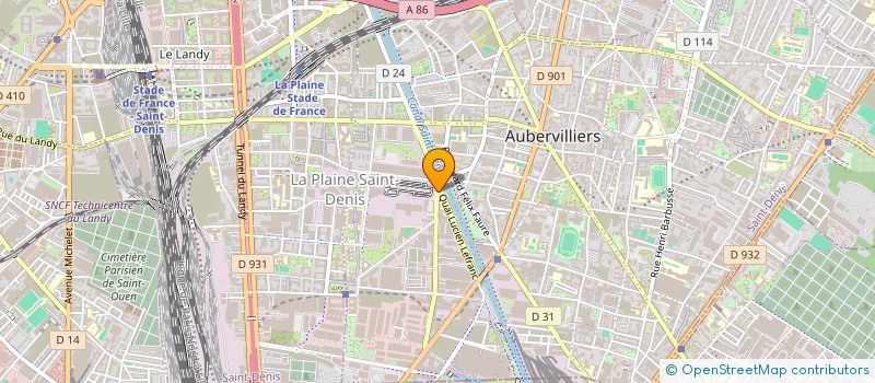 localisation de l'entreprise ZACK ET ZOE à AUBERVILLIERS
