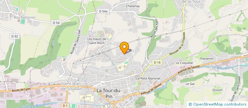 localisation de l'entreprise ZAD 06  LA TOUR-DU-PIN