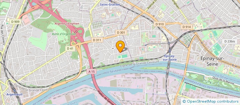 localisation de l'entreprise ZAD  ARGENTEUIL