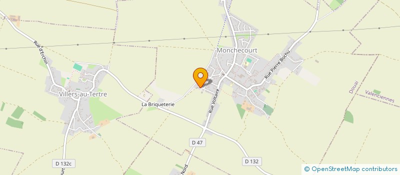 localisation de l'entreprise ZAD IMMO à MONCHECOURT