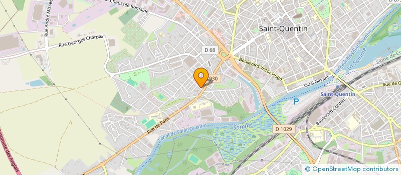 localisation de l'entreprise ZAD WASH à SAINT-QUENTIN