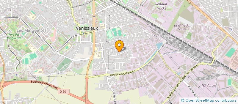 localisation de l'entreprise ZADA MULTI-ENERGIES  VENISSIEUX