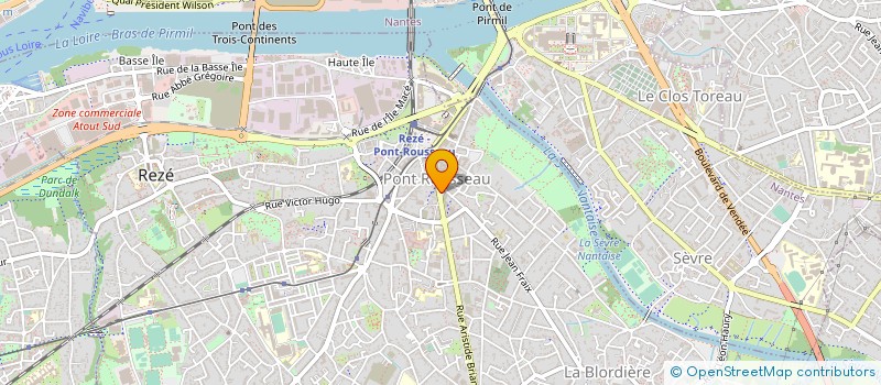localisation de l'entreprise ZADE à REZE