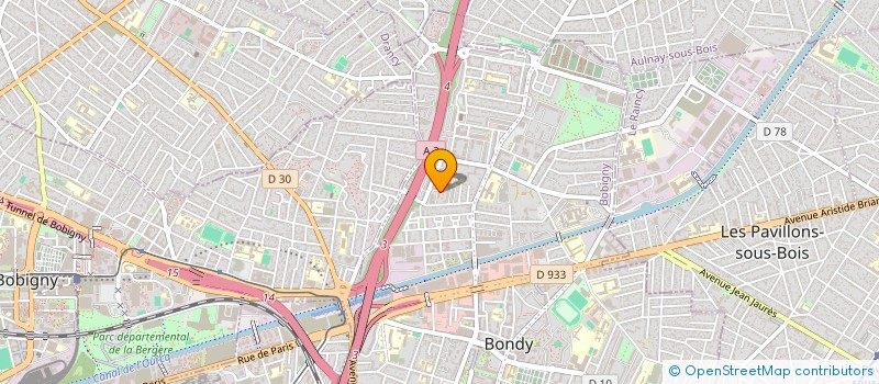 localisation de l'entreprise ZADI SECURITE  BONDY