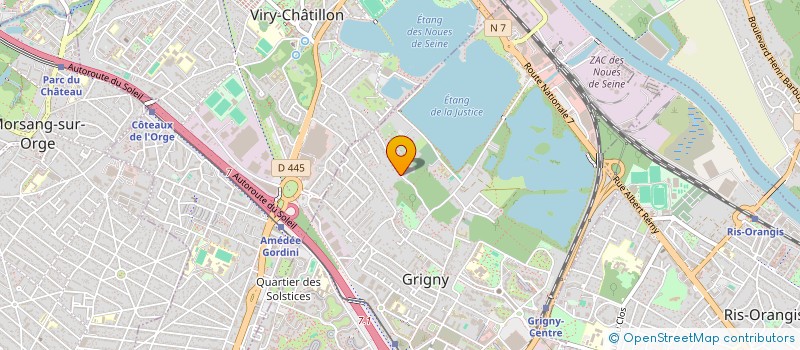 localisation de l'entreprise ZADIGUE SARL à GRIGNY