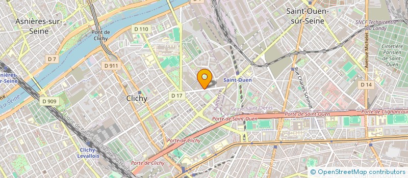 localisation de l'entreprise ZADZ à CLICHY