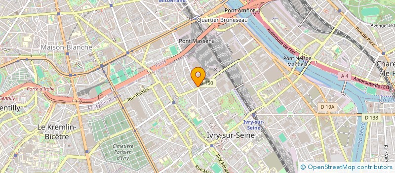 localisation de l'entreprise ZAE  IVRY-SUR-SEINE