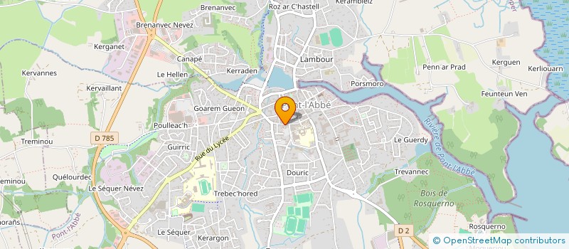 localisation de l'entreprise ZAEHRINGER à PONT-L'ABBE