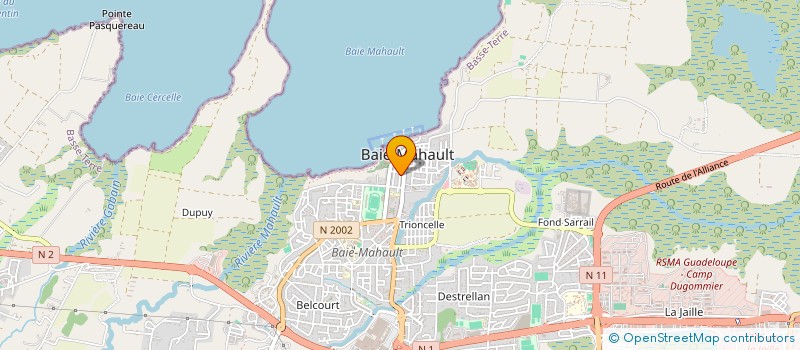 localisation de l'entreprise ZAEL DISTRIBUTION à BAIE-MAHAULT