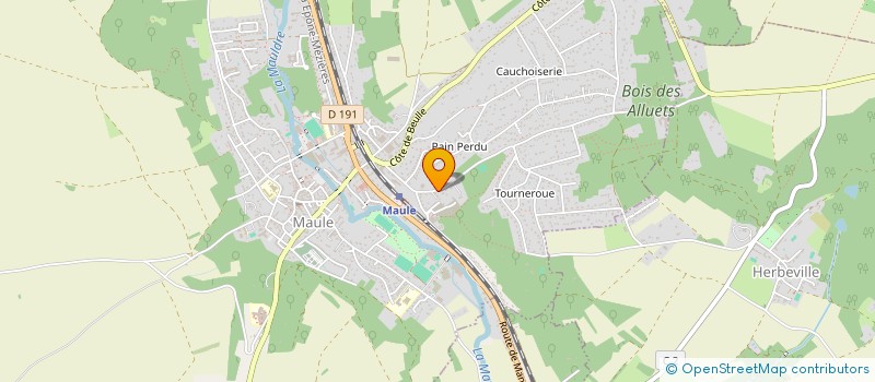 localisation de l'entreprise ZAET  MAULE