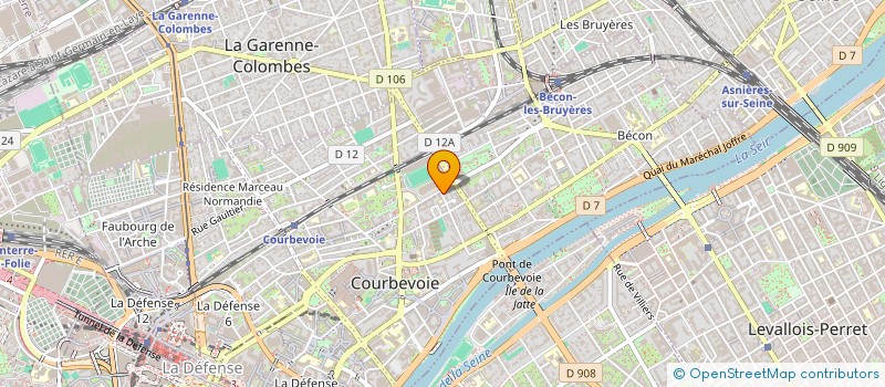 localisation de l'entreprise ZAF à COURBEVOIE