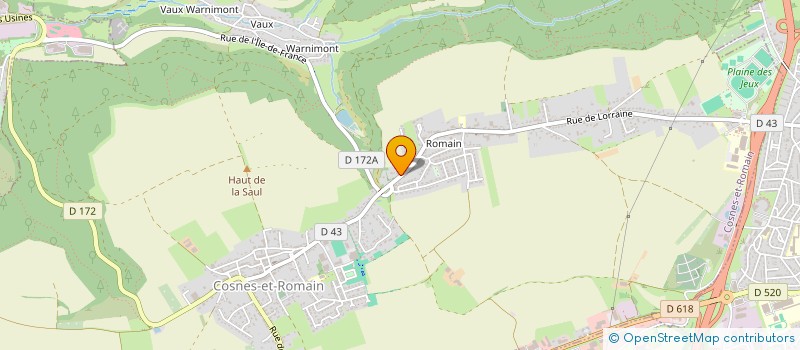 localisation de l'entreprise ZAFFAGNI à LONGWY