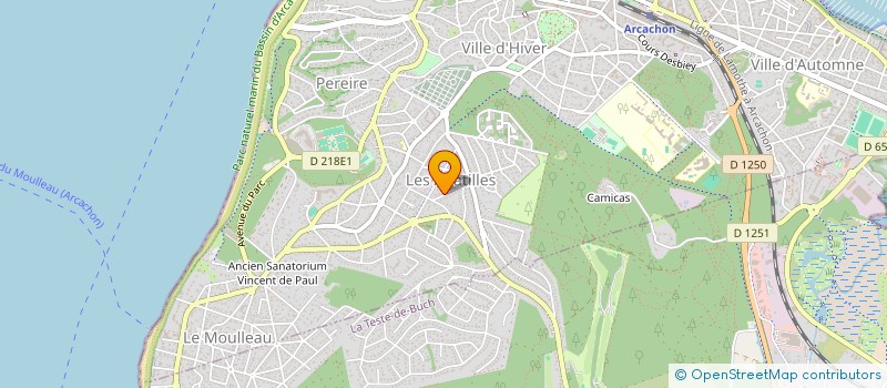 localisation de l'entreprise ZAFFIROR  ARCACHON