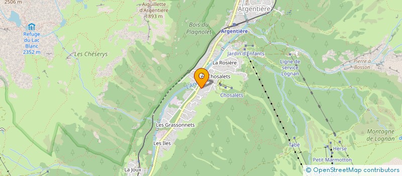 localisation de l'entreprise ZAG SKIS  CHAMONIX-MONT-BLANC