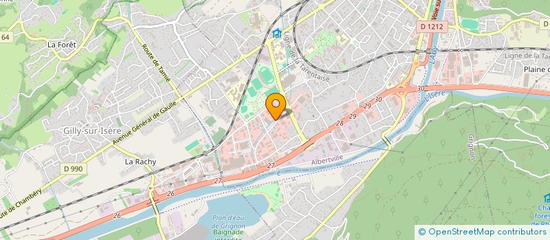 localisation de l'entreprise ZAGAROLI  BEYLOT  ALBERTVILLE