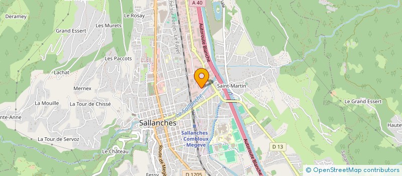 localisation de l'entreprise ZAGGIA FRERES à SALLANCHES
