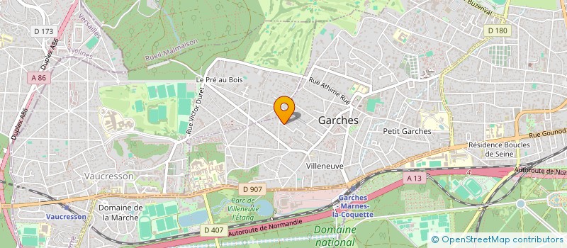 localisation de l'entreprise ZAGO à GARCHES