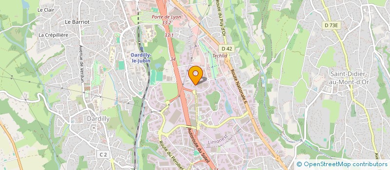 localisation de l'entreprise ZAGRE  DARDILLY