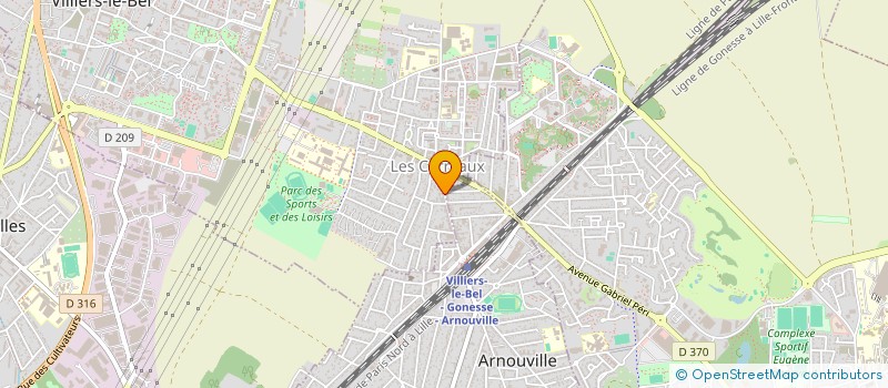 localisation de l'entreprise ZAGROS CONSTRUCTION à VILLIERS-LE-BEL