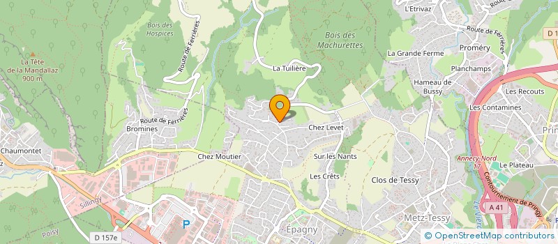 localisation de l'entreprise ZAGUETTE  EPAGNY METZ-TESSY