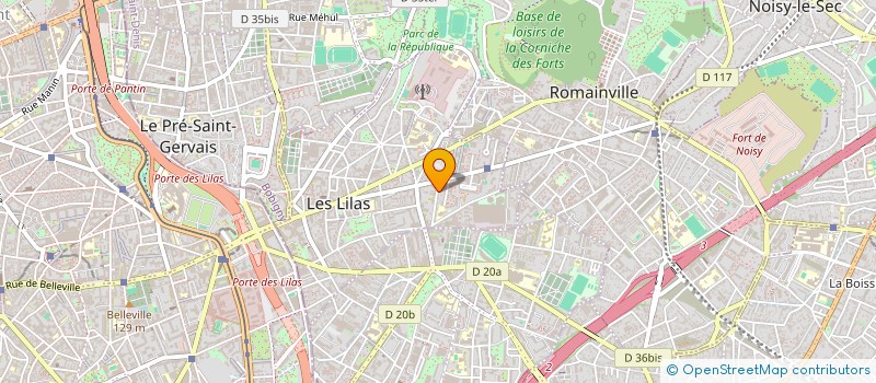 localisation de l'entreprise ZAGURY 3S2C14 à LES LILAS
