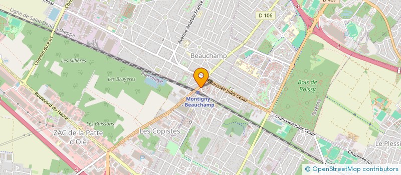 localisation de l'entreprise ZAH 2  BEAUCHAMP