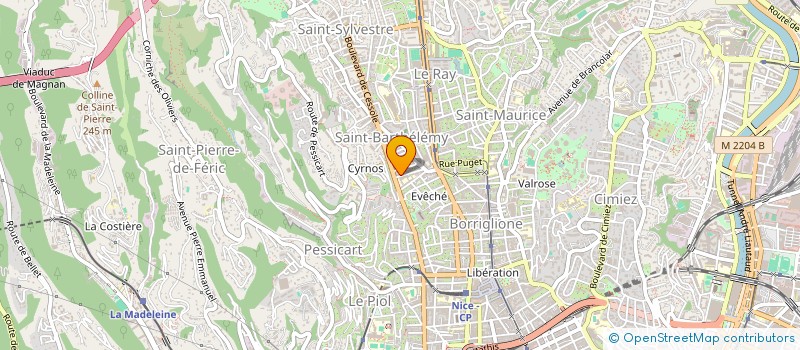 localisation de l'entreprise ZAHED EXPORT à NICE