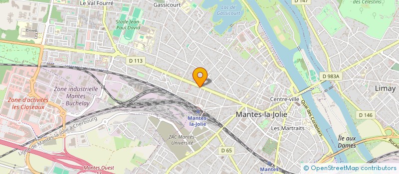 localisation de l'entreprise ZAHIBAT  MANTES-LA-JOLIE