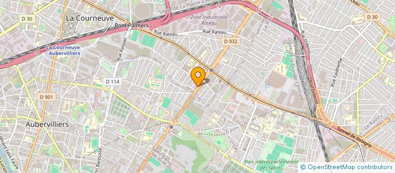 localisation de l'entreprise ZAHPIR à LA COURNEUVE