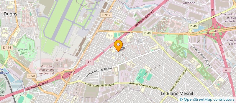 localisation de l'entreprise ZAHRA à LE BLANC-MESNIL